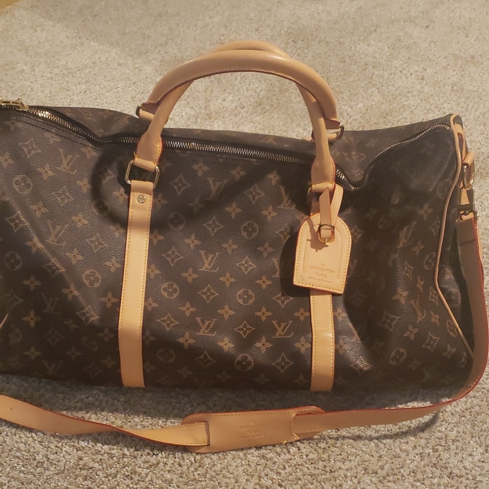 Louis Vuitton Brown Monogram Duffel Bag